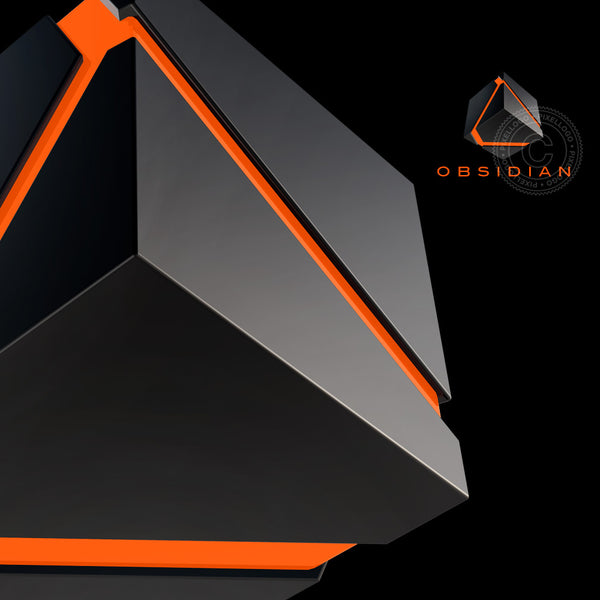Gaming Logo - futuristic Black cube Logo - Pixellogo