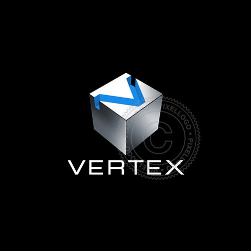 Metal Box with V - 3D V Logo