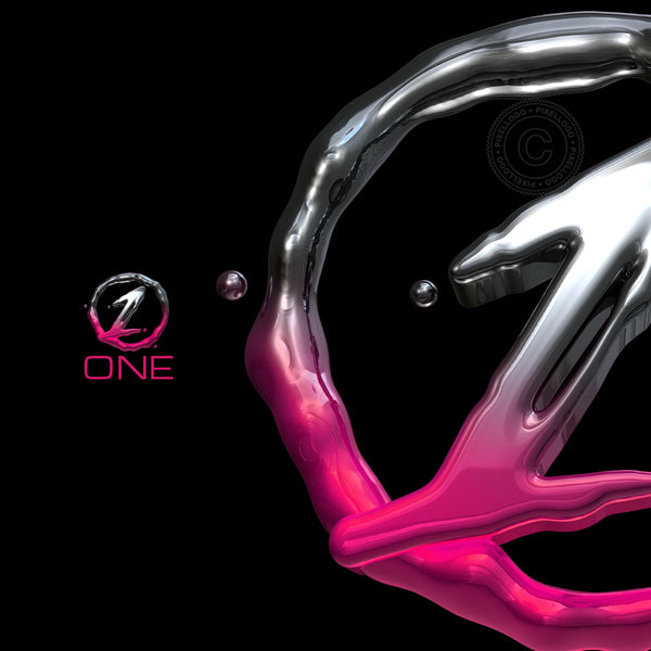 One 3D logo Metalic - liquid 3D logo design | Pixellogo