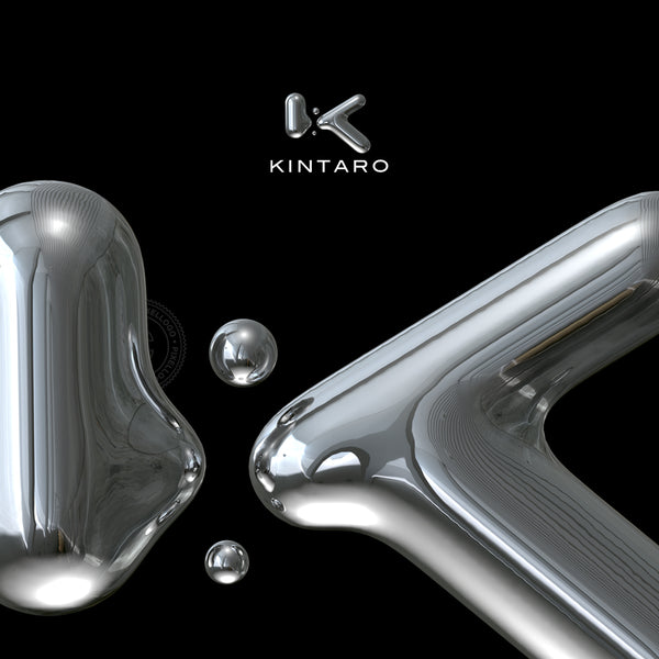 K logo 3D Liquid metal  -Mercury K logo