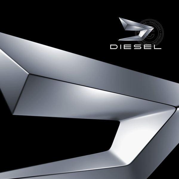 Diesel 3D logo - 3D D Logo design