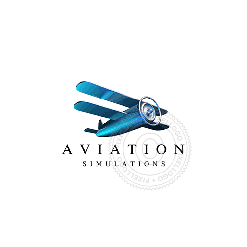 Free 3D Airplane logo - Pixellogo