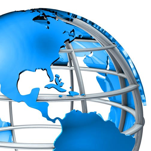 International Trading 3D Globe - Pixellogo