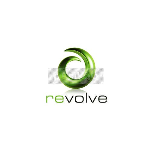 Revolve Nature Green 3D Recycle - Pixellogo