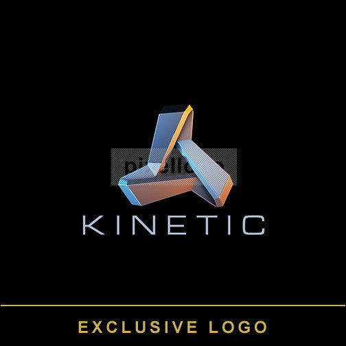 Kinetic 3D Logo - Pixellogo