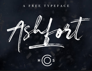Ashfort Brush Script Free font - Pixellogo