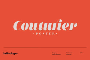 Couturier-Poster Free font - Pixellogo