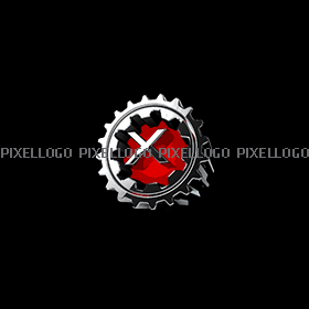 FREE Animated Gear Logo - Construction Gear Gif - Pixellogo