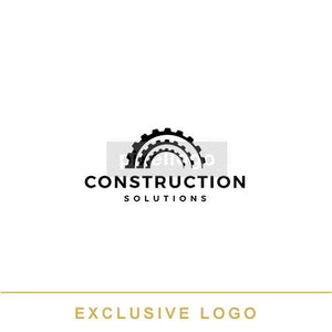 Construction Logo - Gear Logo design - Pixellogo