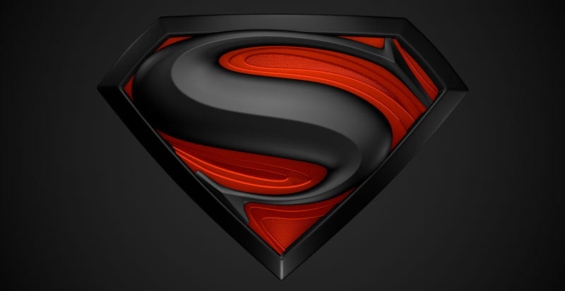 3D Superman Logo design by Pixellogo
