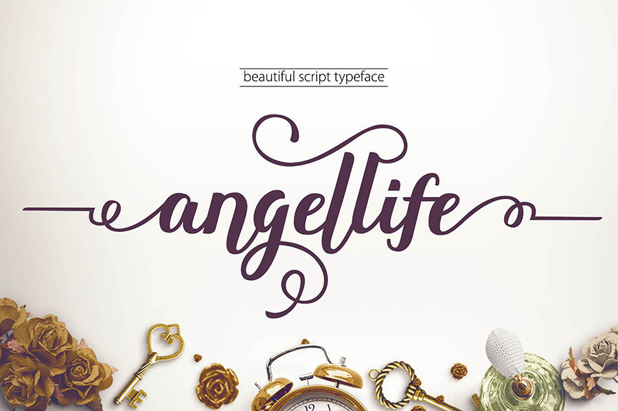 Angellife-Free-Font - Pixellogo