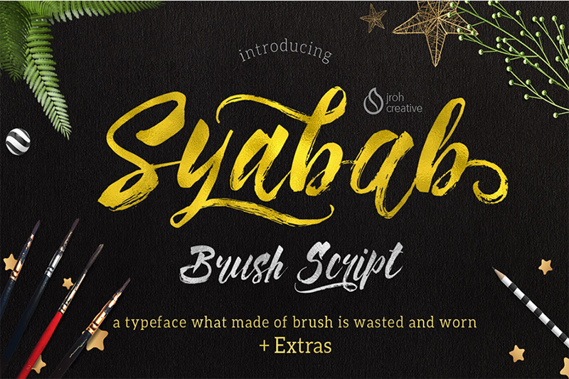 Syabab Free Font - Pixellogo