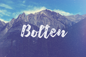 Bolten Free Font - Pixellogo
