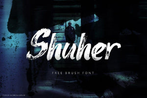 Shuher free font - Pixellogo