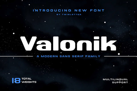 Valonik Free font - Pixellogo