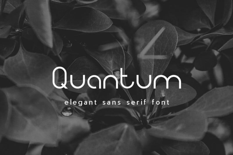 Quantum free Typeface - Pixellogo