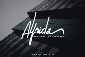 Alfrida free Typeface - Pixellogo