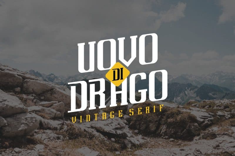 Uovo-Di-Drago free Typeface - Pixellogo