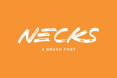 Necks Free font - Pixellogo