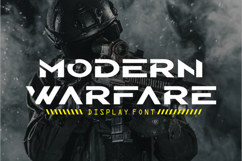 Modern-Warfare Free font - Pixellogo