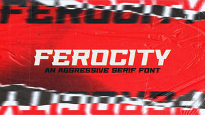 Ferocity Free font - Pixellogo