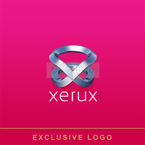 X 3D LOGO - Gamer logo - 3D logo design - Pixellogo