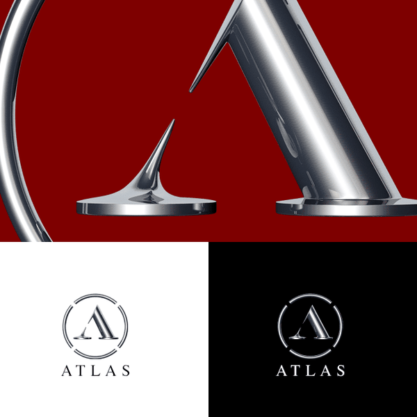 Atlas A 3D - Pixellogo