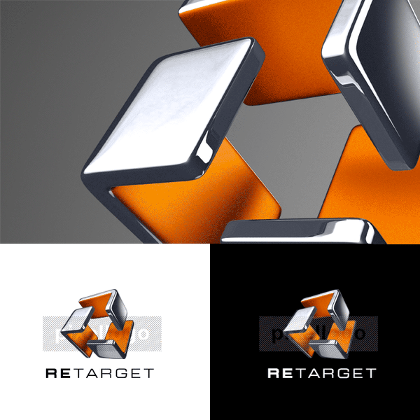 3d printing logo - 3D Cube - 3D Logo design online- Pixellogo