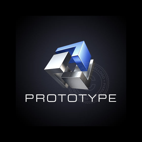 3d Printing Service - 3D Prototype logo - 3D Metal Printing - Pixellogo