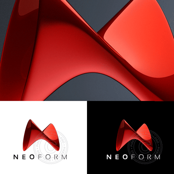 New Form 3D N Logo - Pixellogo
