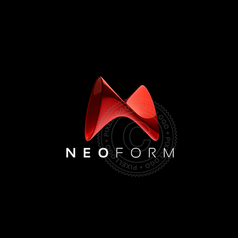 New Form 3D N Logo - Pixellogo