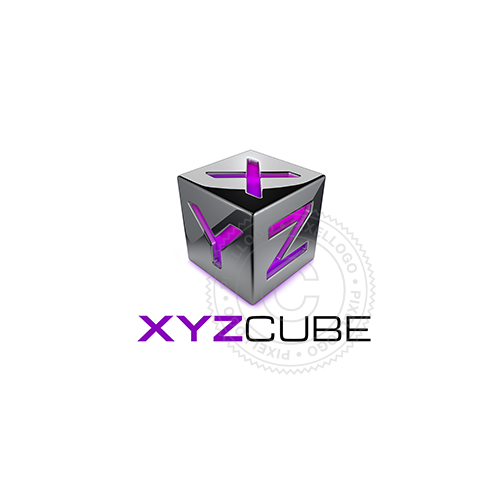 XYZ 3D printing logo - pd printing services - Pixellogo