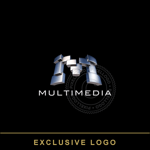 3D Multimedia 3D Logo - Pixellogo