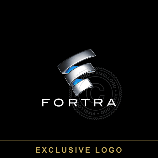 3D F Logo - metal coil logo | pixellogo