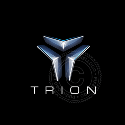 T 3D Logo - Gaming Logo - Pixellogo