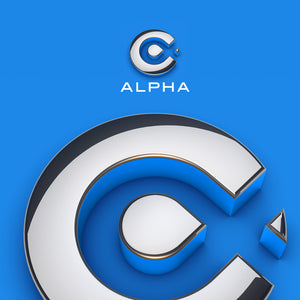 C 3D Logo - Monogram 3D logo maker - shiny Chrome  design