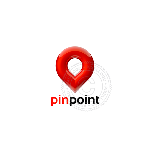 3D Pin Logo - location icon 3d - Pixellogo