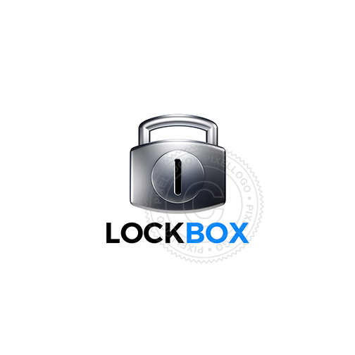 3D Steel Lock logo - Pixellogo