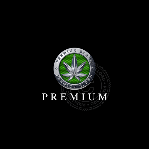 Cannabis logo 3d Premium Blend - Pixellogo