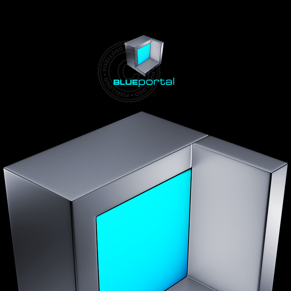 3d Portal Box Logo - Pixellogo