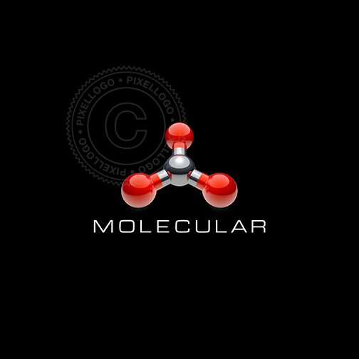 Molecular 3D logo - Pixellogo