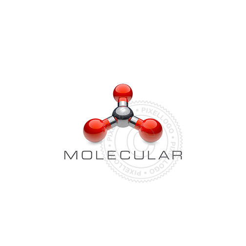 Molecular 3D logo - Pixellogo