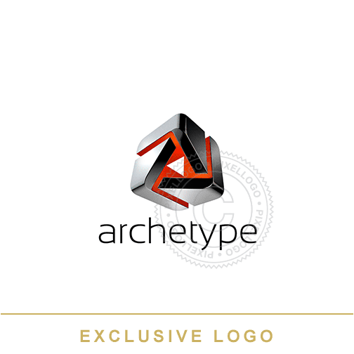 Archetype 3D Box Logo - Pixellogo