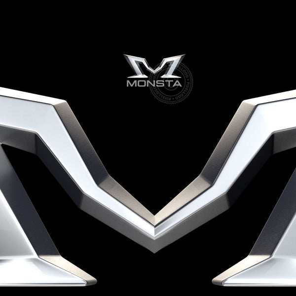 M 3D Logo - Monster Logo - Pixellogo