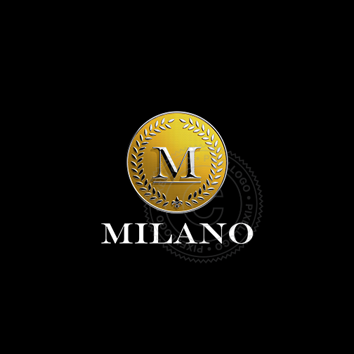 Golden Luxury 3D logo - 3D Gold Coin With letter M | Pixellogo