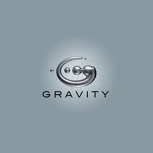 Pixellogo - 3D Mercury Gravity G Logo | 3D G Logo 