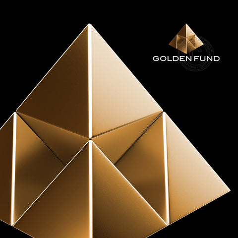 3D Pyramid logo gold - online 3D logo design | Pixellogo