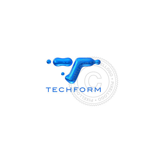 Mercury 3D T Logo - high tech T logo | Pixellogo