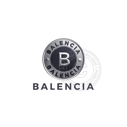 Balencia 3D Silver Coin logo - Pixellogo