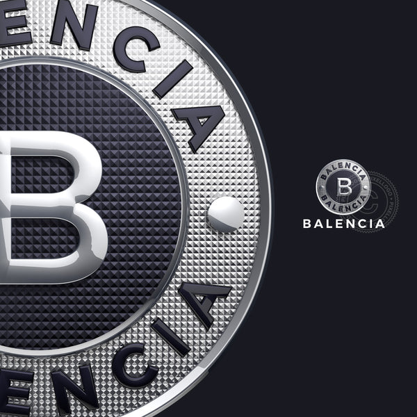 Balencia 3D Silver Coin 3D logo